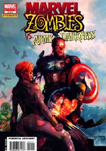 Okładki książek z cyklu Marvel Zombies vs. Army Of Darkness