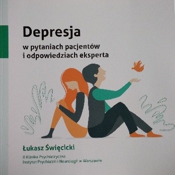 Okładka książki Depresja w pytaniach pacjentów i odpowiedziach eksperta Łukasz Święcicki