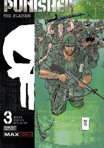 Okładki książek z cyklu Punisher The Platoon