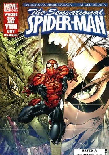 Okładki książek z serii Sensationel Spider-Man