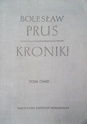 Okładka książki Kroniki t. VIII Bolesław Prus