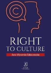 Okładka książki Right to culture Anna Młynarska-Sobaczewska