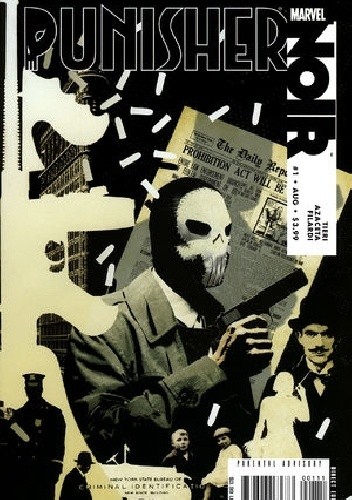 Okładki książek z cyklu Punisher Noir