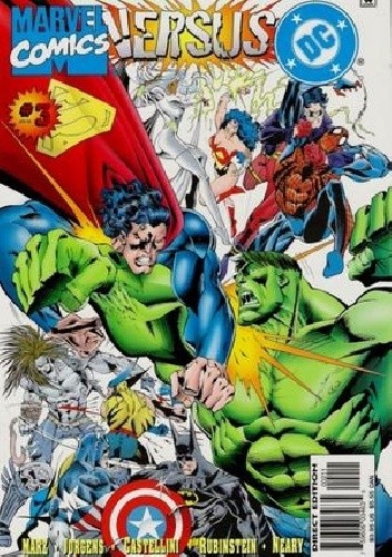 Okładki książek z serii DC vs. Marvel