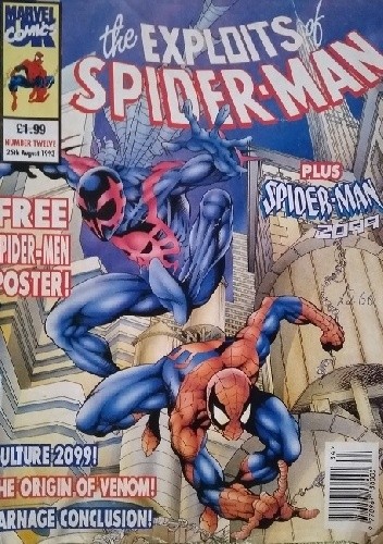 Okładki książek z cyklu The Exploits of Spider-Man