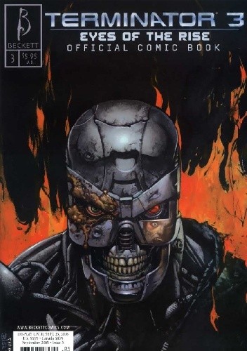 Okładki książek z cyklu Terminator 3