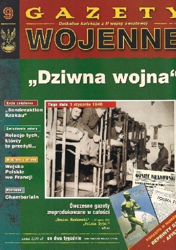 Okładki książek z serii Gazety Wojenne