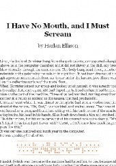 Okładka książki I Have No Mouth, and I Must Scream Harlan Ellison
