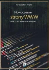 Okładka książki Nowoczesne strony WWW. HTML5, CSS3, Adobe Muse, WordPress Krzysztof Wołk