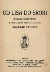 Okładka książki Od lisa do sroki Louis Pergaud