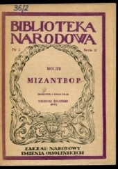 Okładka książki Mizantrop Molier