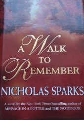Okładka książki A Walk to Remember Nicholas Sparks