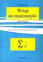 Okładka książki Wstęp do matematyki Artur Piękosz