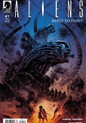 Okładki książek z cyklu Aliens: Dust To Dust
