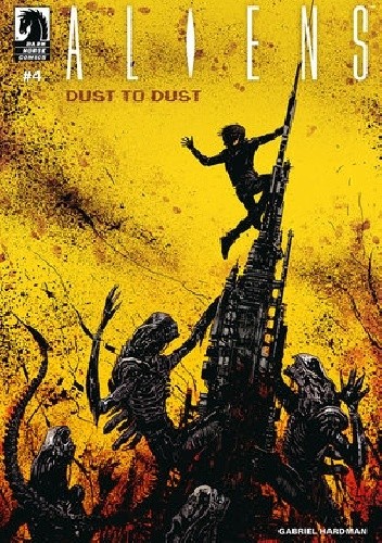 Okładki książek z serii Aliens: Dust To Dust