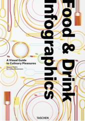 Okładka książki Food & Drink Infographics. A Visual Guide to Culinary Pleasures Simone Klabin, Julius Wiedemann