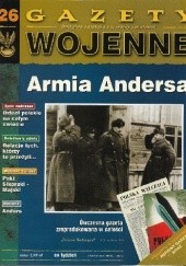 Okładka książki 26. Armia Andersa Redakcja - Gazety Wojenne