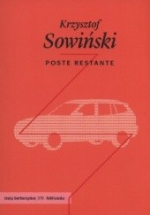 Okładka książki Poste restante Krzysztof Sowiński