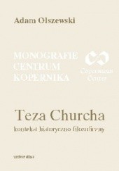 Okładka książki Teza Churcha. Kontekst historyczno-filozoficzny Adam Olszewski