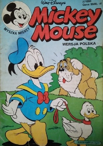 Okładki książek z cyklu Mickey Mouse