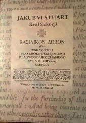 Okładka książki Basilikon Doron Jakub Stuart