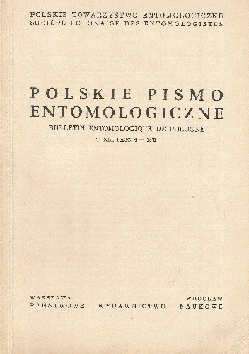 Okładki książek z serii Polskie Pismo Entomologiczne