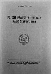Okładka książki Pojęcie prawdy w językach nauk dedukcyjnych Alfred Tarski