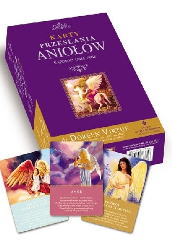 Okładka książki Przesłania Aniołów każdego dnia inne. Podręcznik pracy z kartami anielskimi Doreen Virtue