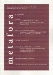 Okładka książki Kwartalnik literacko-artystyczny "Metafora" 25 (106)