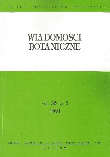 Okładki książek z serii Wiadomości Botaniczne