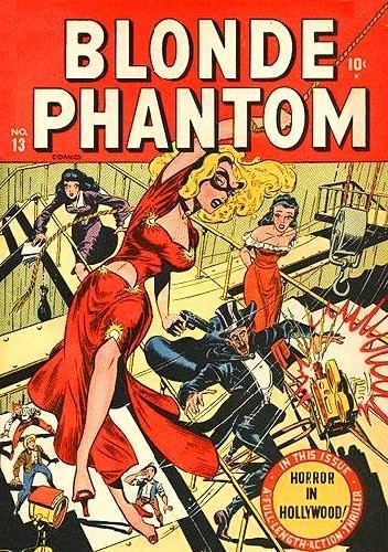Okładki książek z cyklu Blonde Phantom Comics