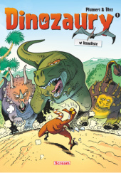 Okładka książki Dinozaury w komiksie. Tom 1 Bloz, Maëla Cosson, Arnaud Plumeri
