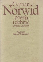 Okładka książki Poezja i dobroć wybór z utworów Cyprian Kamil Norwid