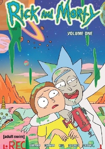Okładki książek z cyklu Rick and Morty
