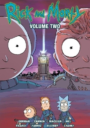 Okładki książek z cyklu Rick and Morty