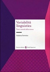 Okładka książki Variabilità linguistica. Temi e metodi della ricerca Giuliana Fiorentino