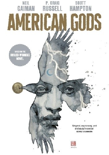 Okładki książek z cyklu American Gods Comic Book Series