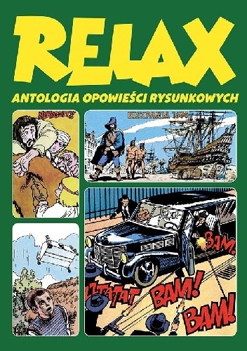 Okładki książek z cyklu Relax - Antologia opowieści rysunkowych