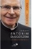 Okładka książki Służyć z radością. Z biskupem Antonim Długoszem rozmawia ks. Stanisław Jasionek Antoni Długosz