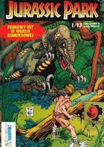 Okładki książek z cyklu Jurassic Park TM-Semic