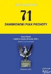 Okładka książki 71 zambrowsi pułk piechoty Jerzy Dąbrowski