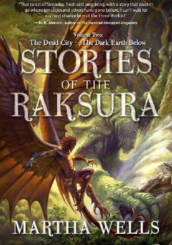 Okładki książek z serii The Books of the Raksura