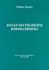 Okładka książki Wstęp do filozofii współczesnej Stefan Opara