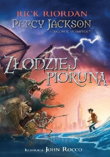Okładki książek z cyklu Percy Jackson i bogowie olimpijscy - wersja ilustrowana