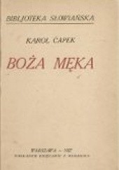 Okładka książki Boża męka Karel Čapek