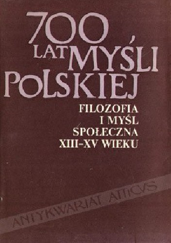 Okładki książek z serii 700 lat myśli polskiej