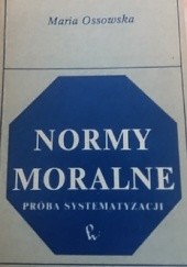 Okładka książki Normy moralne Maria Ossowska