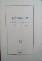 Okładka książki Konstelacja Topoi o rzeczach najważniejszych Adrian Gleń