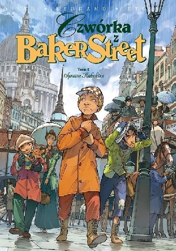 Okładki książek z cyklu Czwórka z Baker Street