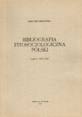 Okładka książki Bibliografia fitosocjologiczna Polski. Część 5: 1971-1975 Aniela Matuszkiewicz